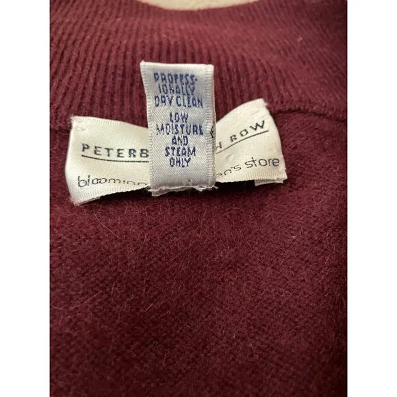 PETERBOROUGH ROW Bloomingdales Men's Beetroot Cashmere Sweater Pullover XL - Picture 5 of 12
